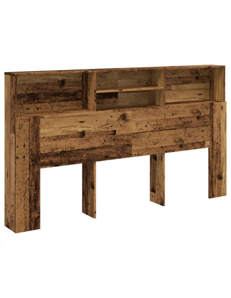 Testiera con Contenitore Legno 180x19x103,5 cm in Truciolato
