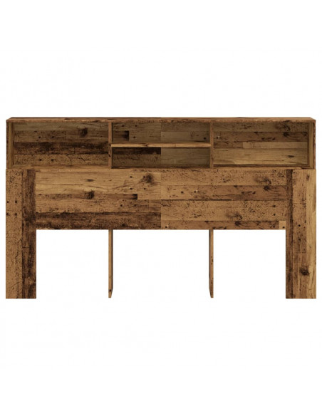 Testiera con Contenitore Legno 180x19x103,5 cm in Truciolato