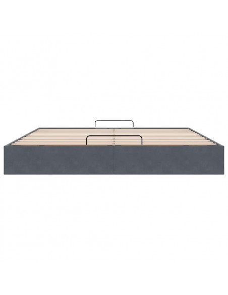 Struttura Letto Pouf senza Materasso 200x200 cm in Velluto