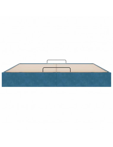 Struttura Letto Pouf senza Materasso 200x200 cm in Velluto