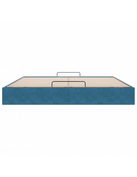 Struttura Letto Pouf senza Materasso 200x200 cm in Velluto