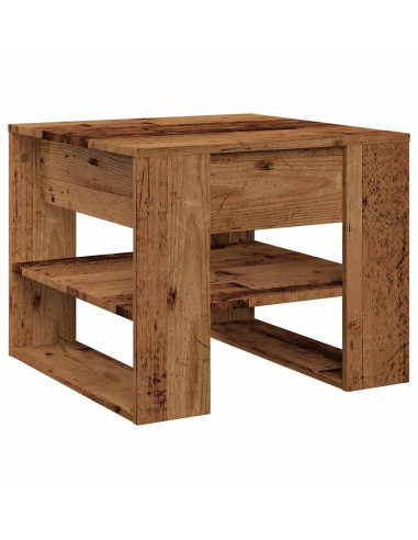 Tavolino da Salotto Legno Vecchio 55,5x55x45 cm in Truciolato
