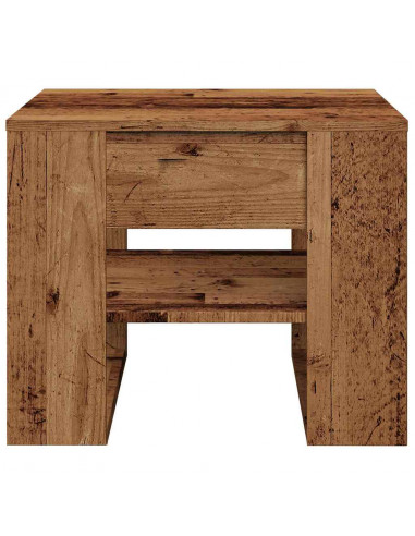 Tavolino da Salotto Legno Vecchio 55,5x55x45 cm in Truciolato