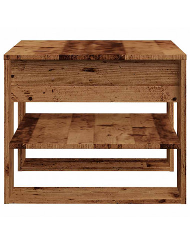 Tavolino da Salotto Legno Vecchio 55,5x55x45 cm in Truciolato