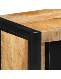 Mobile Porta TV 100x30x40 cm in Legno Massello di Mango Grezzo