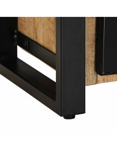 Mobile Porta TV 100x30x40 cm in Legno Massello di Mango Grezzo