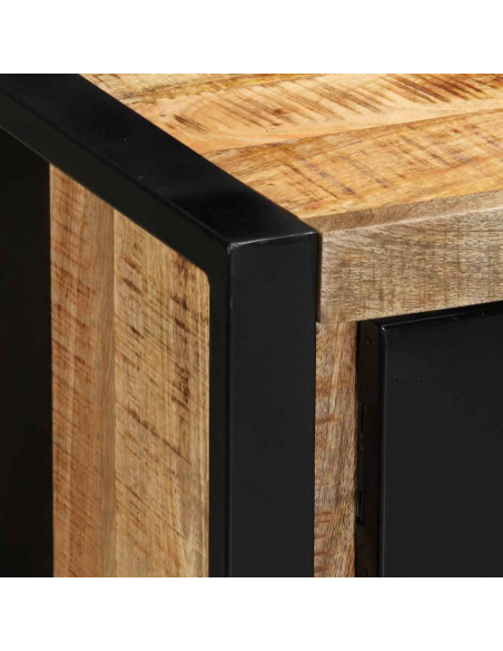 Mobile Porta TV 100x30x35 cm in Legno Massello di Mango Grezzo