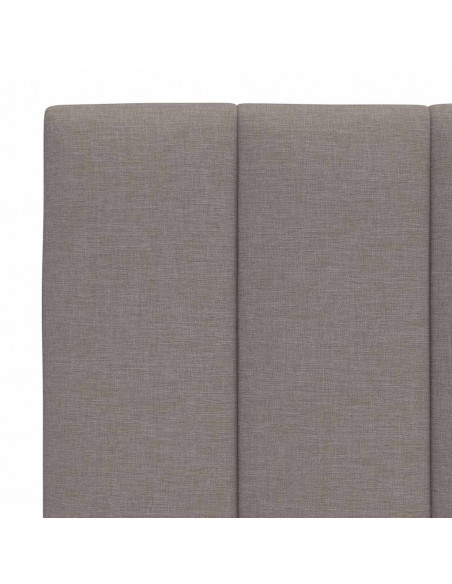 Letto con Materasso Tortora 90x200 cm in Tessuto