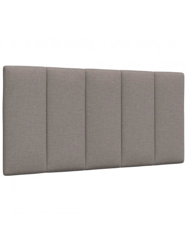 Letto con Materasso Tortora 100x200 cm in Tessuto