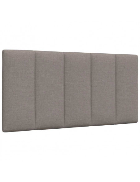 Letto con Materasso Tortora 100x200 cm in Tessuto