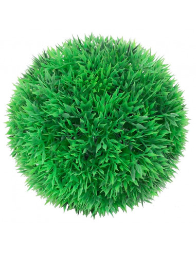 Sfere di Bosso Artificiale con Luci LED 4 pz Verdi 12 cm