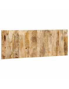 Testiera 140 cm in Legno Massello di Mango Grezzo 2