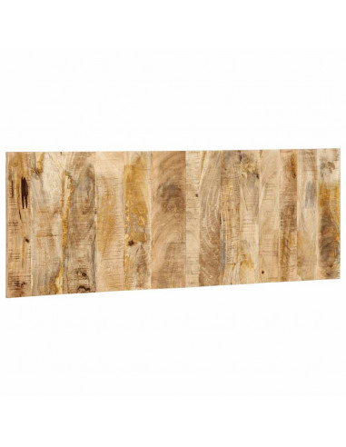 Testiera 140 cm in Legno Massello di Mango Grezzo