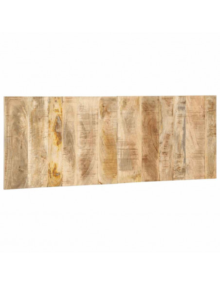 Testiera 140 cm in Legno Massello di Mango Grezzo