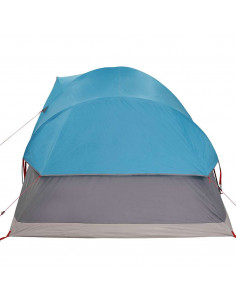 Tenda da Campeggio a Cupola per 9 Persone Blu Impermeabile 2