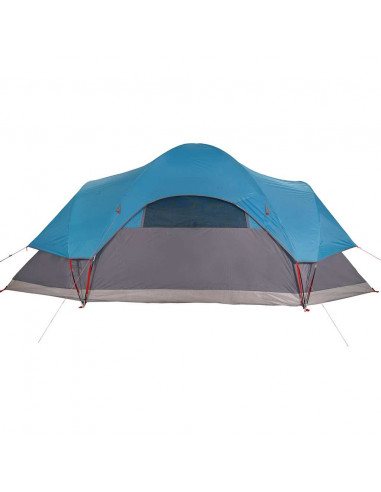 Tenda da Campeggio a Cupola per 9 Persone Blu Impermeabile