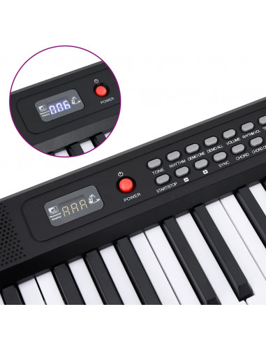 Tastiera Elettrica per Pianoforte a 88 Tasti Leggio Pieghevole