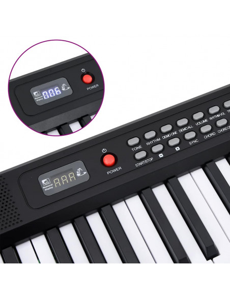 Tastiera Elettrica per Pianoforte a 88 Tasti Leggio Pieghevole