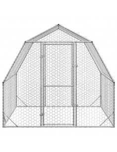 Recinto per Polli 2,5x2x2,25 m in Acciaio Zincato 2