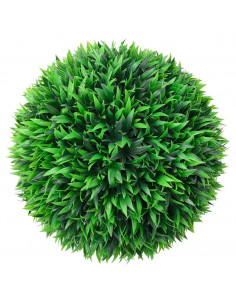 Sfere di Bosso Artificiale con Luci LED 2 pz Verdi 38 cm 2