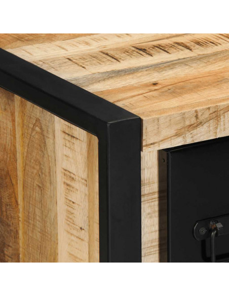 Credenza 50x35x70 cm in Legno Massello di Mango Grezzo