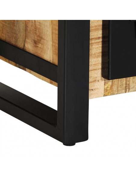 Credenza 50x35x70 cm in Legno Massello di Mango Grezzo