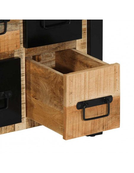 Credenza 50x35x70 cm in Legno Massello di Mango Grezzo