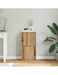 Armadietto Laterale ODDA 40x24x79 cm in Legno Massello di Pino 2