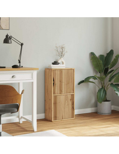 Armadietto Laterale ODDA 40x24x79 cm in Legno Massello di Pino