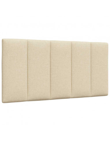 Letto con Materasso Crema 100x200 cm in Tessuto