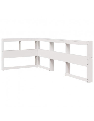 Letto con Libreria senza Materasso 75x190 cm in Legno Pino