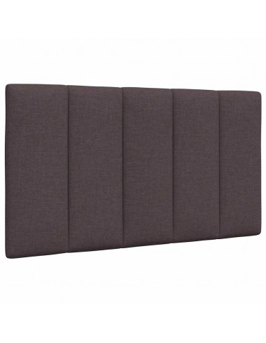 Letto con Materasso Marrone Scuro 90x200 cm in Tessuto