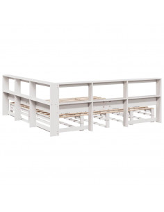 Giroletto con Libreria senza Materasso 180x200 cm in Legno Pino