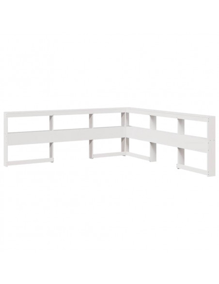 Giroletto con Libreria senza Materasso 180x200 cm in Legno Pino