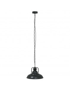 Lampada a Sospensione E27 Nero Ø31 cm in Metallo