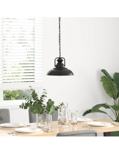 Lampada a Sospensione E27 Nero Ø31 cm in Metallo