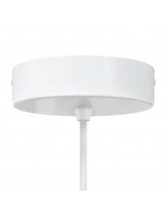 Lampada a Sospensione 2 pz Regolabile E27 Bianco Ø 30cm Metallo 2