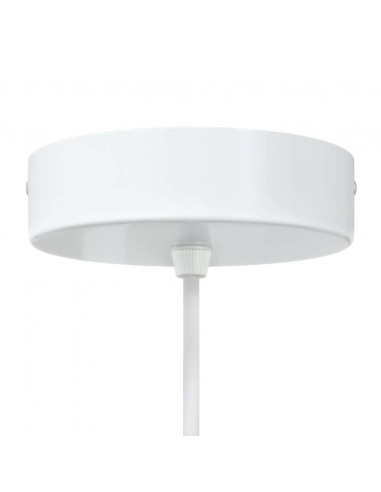 Lampada a Sospensione 2 pz Regolabile E27 Bianco Ø 30cm Metallo