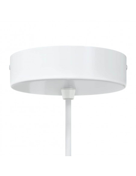Lampada a Sospensione 2 pz Regolabile E27 Bianco Ø 30cm Metallo