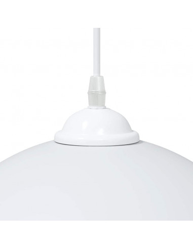 Lampada a Sospensione 2 pz Regolabile E27 Bianco Ø 30cm Metallo