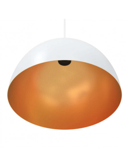 Lampada a Sospensione 2 pz Regolabile E27 Bianco Ø 30cm Metallo