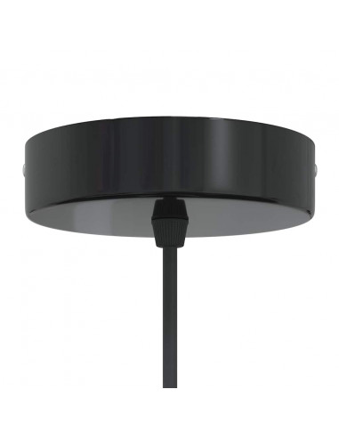 Lampada a Sospensione 2 pz Regolabile E27 Nero Ø 30 cm Metallo