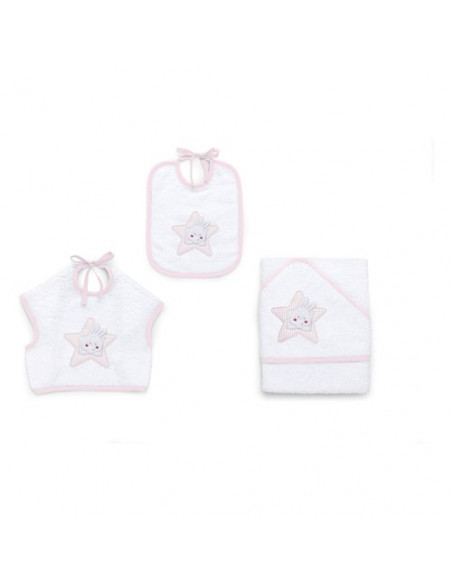 Set bavaglini Italbaby 15 5020 201 STAR Rosa