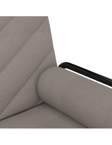 Divano Letto con Braccioli Tortora in Tessuto