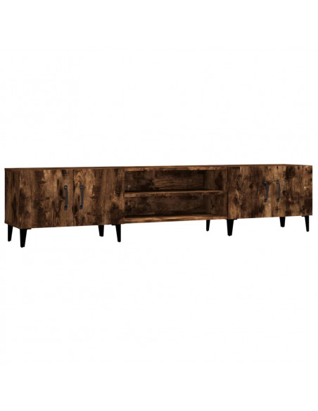 Mobile TV Rovere Fumo 180x31,5x40 cm in Legno Multistrato