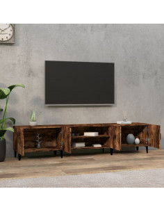 Mobile TV Rovere Fumo 180x31,5x40 cm in Legno Multistrato 2