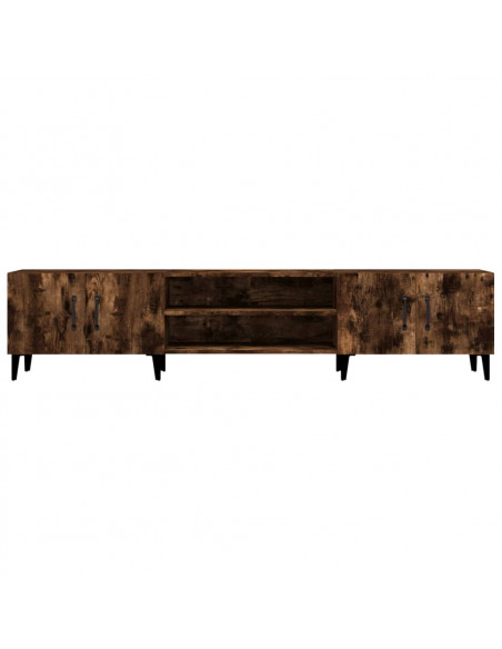 Mobile TV Rovere Fumo 180x31,5x40 cm in Legno Multistrato