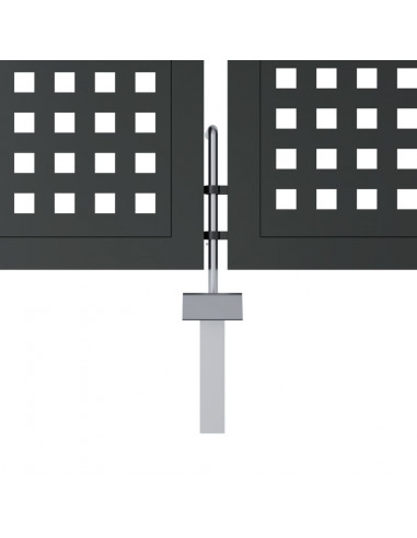 Cancello Giardino Antracite 300x150 cm in Acciaio