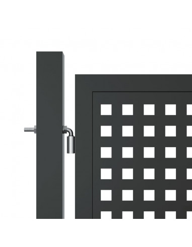 Cancello Giardino Antracite 400x200 cm in Acciaio