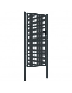 Cancello Giardino Antracite 105x225 cm in Acciaio